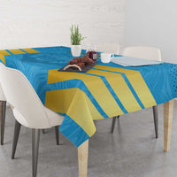 Custom Saint Lucia Cricket Tablecloth Go Beinspired