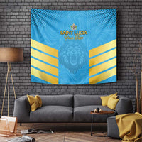 Custom Saint Lucia Cricket Tapestry Go Beinspired