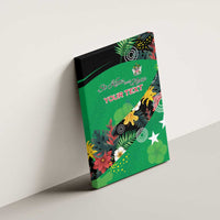 Custom St Kitts and Nevis Cricket Canvas Wall Art Tropical Flowers Jersey