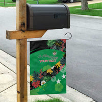 Custom St Kitts and Nevis Cricket Garden Flag Tropical Flowers Jersey