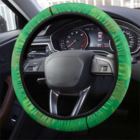 St Kitts and Nevis Cricket Steering Wheel Cover Tropical Flowers Jersey