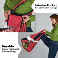 Personalized Haiti Grocery Bag Flag 1964 Coat Of Arms - Polynesian Style