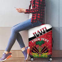 Personalized Haiti Luggage Cover Flag 1964 Coat Of Arms - Polynesian Style - Wonder Print Shop