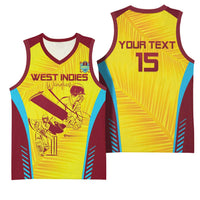 Custom West Indies Cricket Basketball Jersey Go Windies Go - Wonder Print Shop