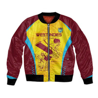 Custom West Indies Cricket Bomber Jacket Go Windies Go - Wonder Print Shop