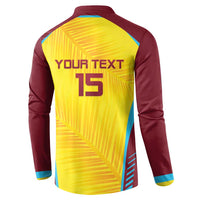 Custom West Indies Cricket Button Sweatshirt Go Windies Go - Wonder Print Shop