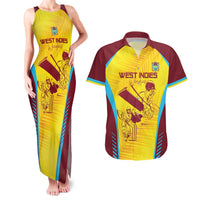 Custom West Indies Cricket Couples Matching Tank Maxi Dress and Hawaiian Shirt Go Windies Go - Wonder Print Shop