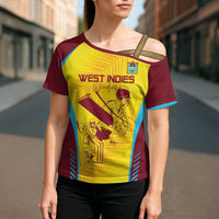 Custom West Indies Cricket Cross Shoulder Shirt Go Windies Go - Wonder Print Shop