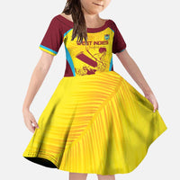 Custom West Indies Cricket Family Matching Off Shoulder Maxi Dress and Hawaiian Shirt Go Windies Go - Wonder Print Shop