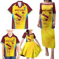 Custom West Indies Cricket Family Matching Puletasi and Hawaiian Shirt Go Windies Go - Wonder Print Shop