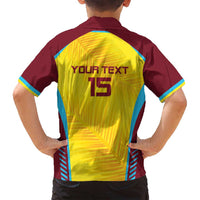 Custom West Indies Cricket Family Matching Summer Maxi Dress and Hawaiian Shirt Go Windies Go - Wonder Print Shop