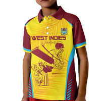 Custom West Indies Cricket Kid Polo Shirt Go Windies Go - Wonder Print Shop