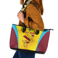 West Indies Cricket Leather Tote Bag Go Windies Go - Wonder Print Shop