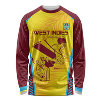 Custom West Indies Cricket Long Sleeve Shirt Go Windies Go - Wonder Print Shop