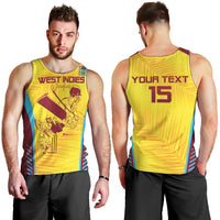 Custom West Indies Cricket Men Tank Top Go Windies Go - Wonder Print Shop