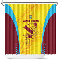 West Indies Cricket Shower Curtain Go Windies Go - Wonder Print Shop