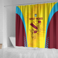 West Indies Cricket Shower Curtain Go Windies Go - Wonder Print Shop