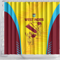 West Indies Cricket Shower Curtain Go Windies Go - Wonder Print Shop