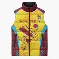 Custom West Indies Cricket Sleeveless Puffer Jacket Go Windies Go - Wonder Print Shop