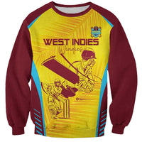 Custom West Indies Cricket Sweatshirt Go Windies Go - Wonder Print Shop