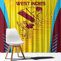West Indies Cricket Window Curtain Go Windies Go - Wonder Print Shop