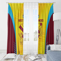 West Indies Cricket Window Curtain Go Windies Go - Wonder Print Shop