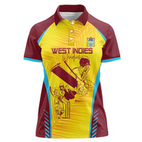 Custom West Indies Cricket Women Polo Shirt Go Windies Go - Wonder Print Shop