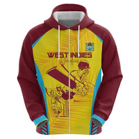 Custom West Indies Cricket Zip Hoodie Go Windies Go - Wonder Print Shop