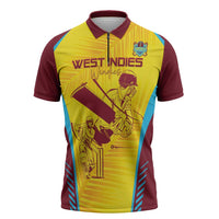 Custom West Indies Cricket Zipper Polo Shirt Go Windies Go - Wonder Print Shop