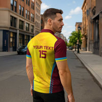 Custom West Indies Cricket Zipper Polo Shirt Go Windies Go - Wonder Print Shop