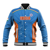 Custom India Cricket Baseball Jacket Go Champions - Wonder Print Shop