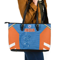 India Cricket Leather Tote Bag Go Champions - Wonder Print Shop