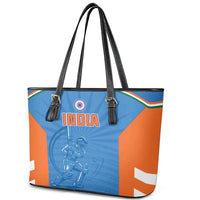 India Cricket Leather Tote Bag Go Champions - Wonder Print Shop