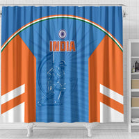 India Cricket Shower Curtain Go Champions - Wonder Print Shop