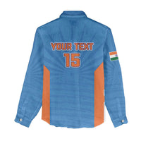 Custom India Cricket Women Casual Shirt Go Champions - Wonder Print Shop