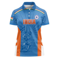 Custom India Cricket Women Polo Shirt Go Champions - Wonder Print Shop