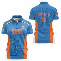 Custom India Cricket Women Polo Shirt Go Champions - Wonder Print Shop