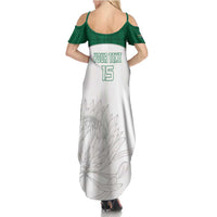 Custom South Africa Cricket Family Matching Summer Maxi Dress and Hawaiian Shirt Go Proteas - Wonder Print Shop