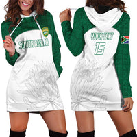 Custom South Africa Cricket Hoodie Dress Go Proteas - Wonder Print Shop