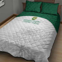 Custom South Africa Cricket Quilt Bed Set Go Proteas - Wonder Print Shop