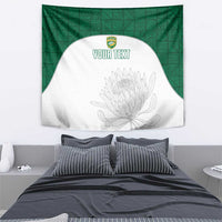 Custom South Africa Cricket Tapestry Go Proteas - Wonder Print Shop