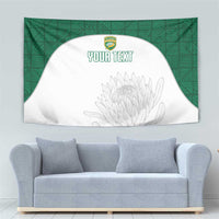 Custom South Africa Cricket Tapestry Go Proteas - Wonder Print Shop
