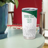 Custom South Africa Cricket Tumbler Cup Go Proteas - Wonder Print Shop