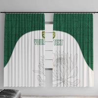 Custom South Africa Cricket Window Curtain Go Proteas - Wonder Print Shop