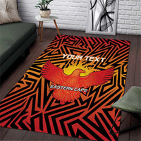Custom South Africa Eastern Cape Cricket Area Rug Go Sunrisers - Wonder Print Shop