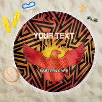 Custom South Africa Eastern Cape Cricket Beach Blanket Go Sunrisers - Wonder Print Shop