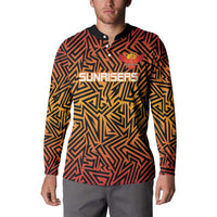 Custom South Africa Eastern Cape Cricket Button Sweatshirt Go Sunrisers - Wonder Print Shop
