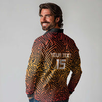 Custom South Africa Eastern Cape Cricket Long Sleeve Polo Shirt Go Sunrisers - Wonder Print Shop