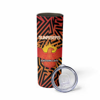 Custom South Africa Eastern Cape Cricket Skinny Tumbler Go Sunrisers - Wonder Print Shop