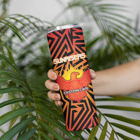 Custom South Africa Eastern Cape Cricket Skinny Tumbler Go Sunrisers - Wonder Print Shop